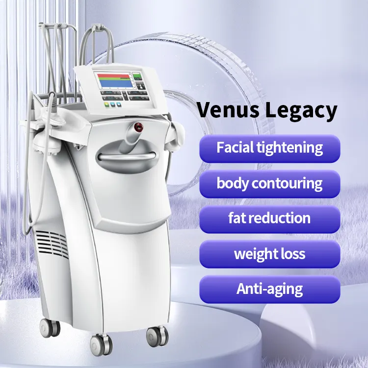 Radyofrekans vücut şekli Anti-aging selülit tedavi cihazı 4D Monopolar kilo kaybı vakum venüs Legacy makinesi