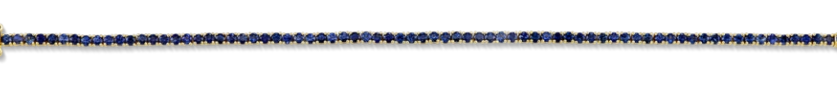 18k gold blue cz