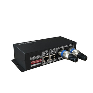 Dmx controller rgbw 4 kanal dmx512 decoder dc12v 24v 3A HB terminal beleuchtung smd5050 led streifen rgbw dmx512 led controller - Product Image 2