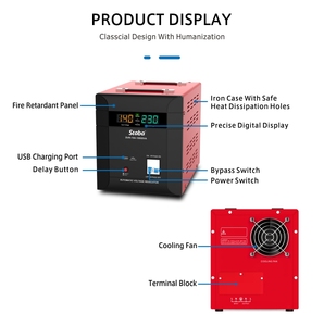 Stabilizer SVR-15K Long Time <strong>Backup</strong> Support,desk Type Pure Sine Wave <strong>Computer</strong>, Air Condition,home <strong>Use</strong> - Product Image 5