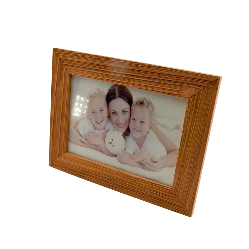 Incomum Design Personalizado Simples crianças 5x7 planície de madeira foto moldura atacado