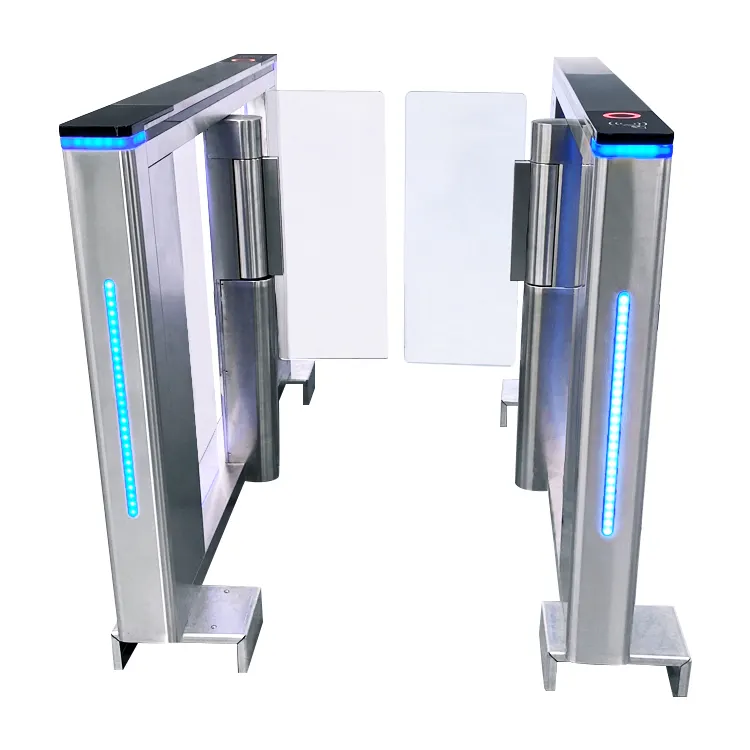 Turnstile High Speed Fingerprint Card Access Control Electronic Fully Automatic Swing Barrier Turnstile Gate