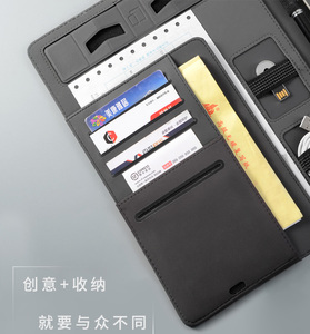 Business A4 Manager File Folder for <strong>Documents</strong> Conference Travel Padfolio with Elastic Cellphone Stand Rack <strong>Notebook</strong> - Product Image 4