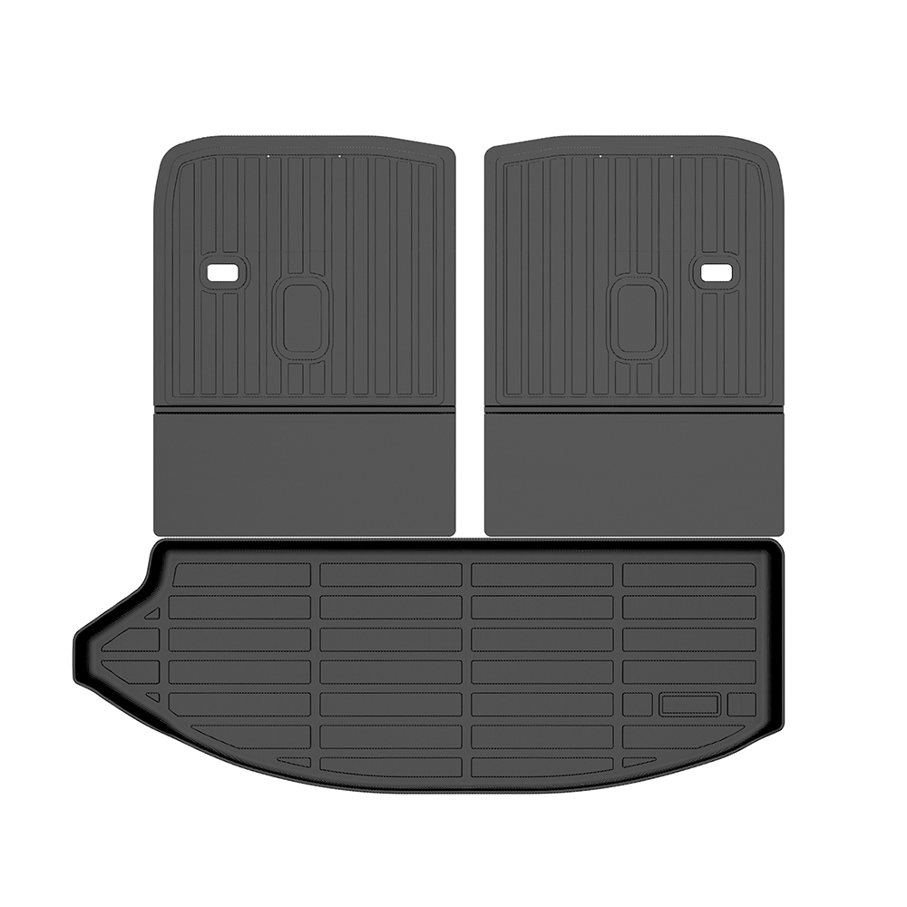 CX-80 7 asiento PHEV 2024-2025 coche tronco Mats + coche seatback Mats