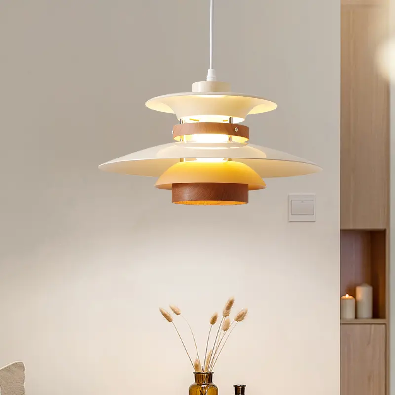 Modern tasarım kolye ışık yaratıcı Led ahşap asılı lambalar restoran ofis için mutfak odası ev dekor Loft avize