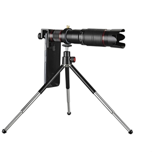 Sıcak satış evrensel harici 36X Zoom telefoto cep telefonu kamera teleskop lensi ile Tripod bağlama aparatı