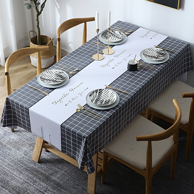 Nordic checkered pattern - black