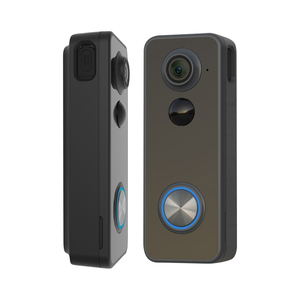 Timbre de video inalámbrico con batería de larga duración con 3 millones de píxeles Vista de campo de 180 grados Función de intercomunicación WiFi con sonido bidireccional - Product Image 1