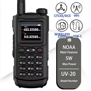 Baofeng bf UV20 5W Dual Band Outdoor-Sport Jagd NOAA FM Funkgerät Programmier barer Repeater Offset-Transceiver Walkie Talkie - Product Image 1