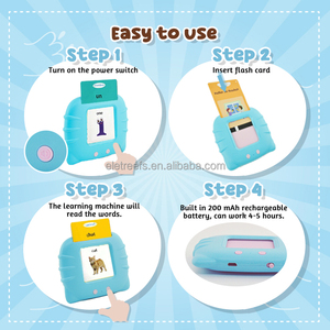 Pvc PP trẻ em học tập Cuốn sách Nga Tiếng Anh chấm và số tương tác nói chuyện THẺ FLASH cho lứa tuổi 2-5 - Product Image 5