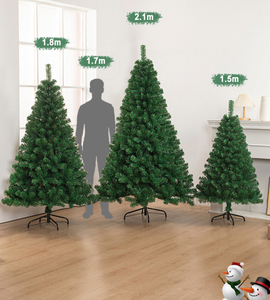 Tığ Pop tasarımı ile 1.8m 6Feet yapay noel ağacı şenlikli süslemeler için kolay kurulum su geçirmez şubeler - Product Image 6