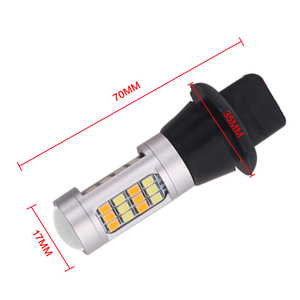 NBYC 1156-2835-42 12/24V Canbus DRL dönüş işık LED çift renk ön dönüş sinyali lambası arabalar için - Product Image 5