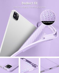 สําหรับiPad Air 13 นิ้วM2 2024,สมาร์ทSlim Trifoldขาตั้งนุ่มสําหรับiPad Pro 12.9 นิ้ว (6th/ 5th/ 4th/ 3rd Generation) - Product Image 3