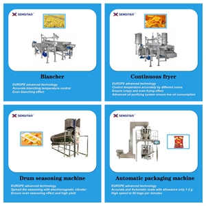 Fabrika fiyat 100 kg/saat otomatik patates cips yapma makineleri cips işleme hattı - Product Image 5