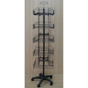 Cửa Hàng Thép Lịch Thi Đấu Hàng Hóa Triển Lãm Sắt Dây Rod Arm Tầng Đứng Xoay Tùy Chỉnh Kim Loại Treo Mugs Hiển Thị Rack - Product Image 2