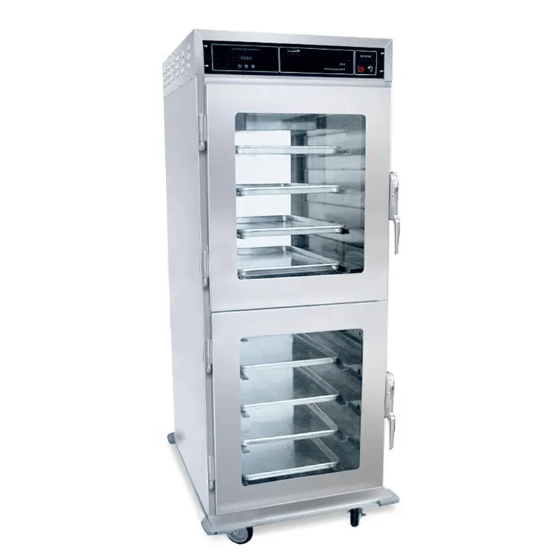 Gabinete de calefacción de acero inoxidable para alimentos, carrito de banquete, soporte caliente, calentador de alimentos, carrito, calentadores de banquete, gabinete con equipo de Hotel