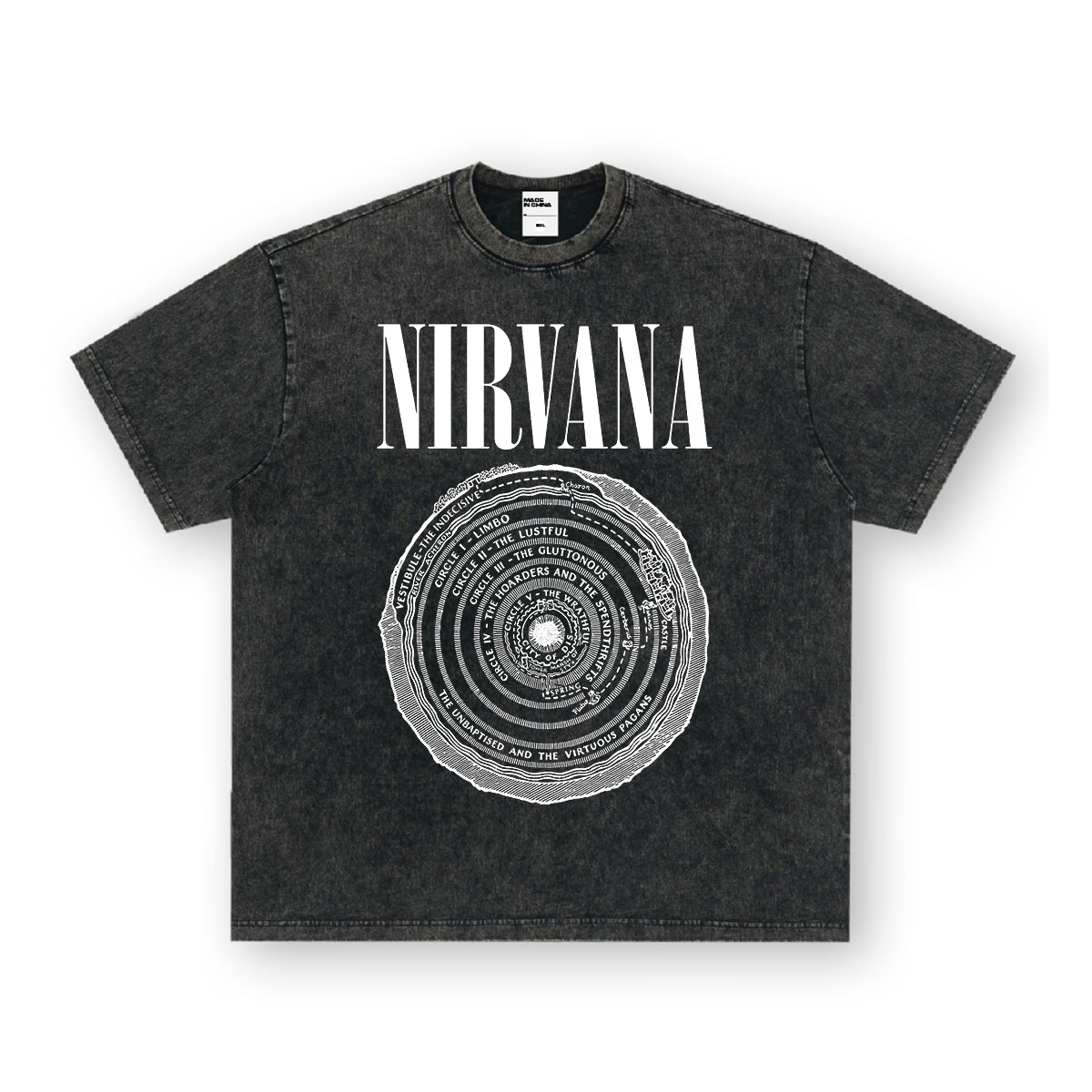 Nirvana circle washed black
