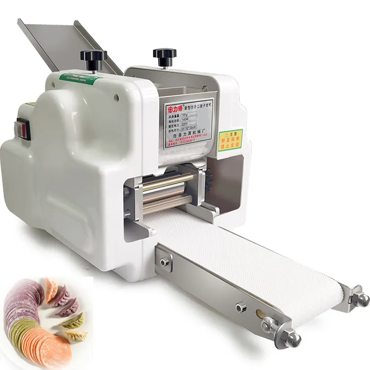 Machines de fabrication d'emballages de boulettes pour l'industrie alimentaire Machine à feuille de peau Wonton pour feuille de pâte ronde ou carrée