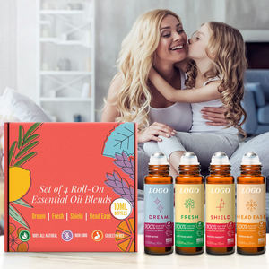 Private Label 100% Pure and Natural Set of 4 Roll-On Essential <strong>Oil</strong> Blends <strong>for</strong> Sleep Mood Immunity and <strong>Headaches</strong> <strong>Oil</strong> - Product Image 6