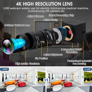 ELP Camera 4K USB 2.0 mit MIC UHD Web Camera mit IMX415 Sensor, 10XZoom Plug und Play USB Computer Webcam für Laplap PC - Product Image 3