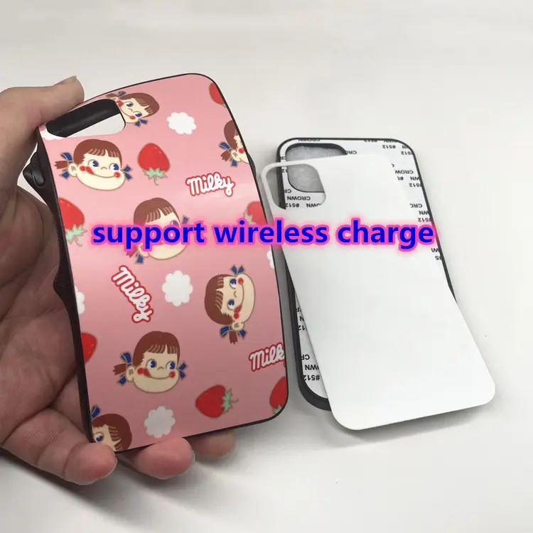 Personnalisé 2D sublimation mobile étui Pour téléphone portable Pour Iphone 12 prennent en charge le chargement sans fil