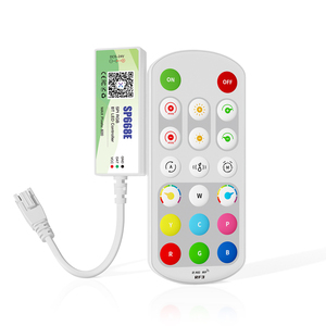 Uzaktan APP akıllı RGB tam DC5-24V ışık kontrolörü ile renkli Led şerit SPI SP668E - Product Image 1