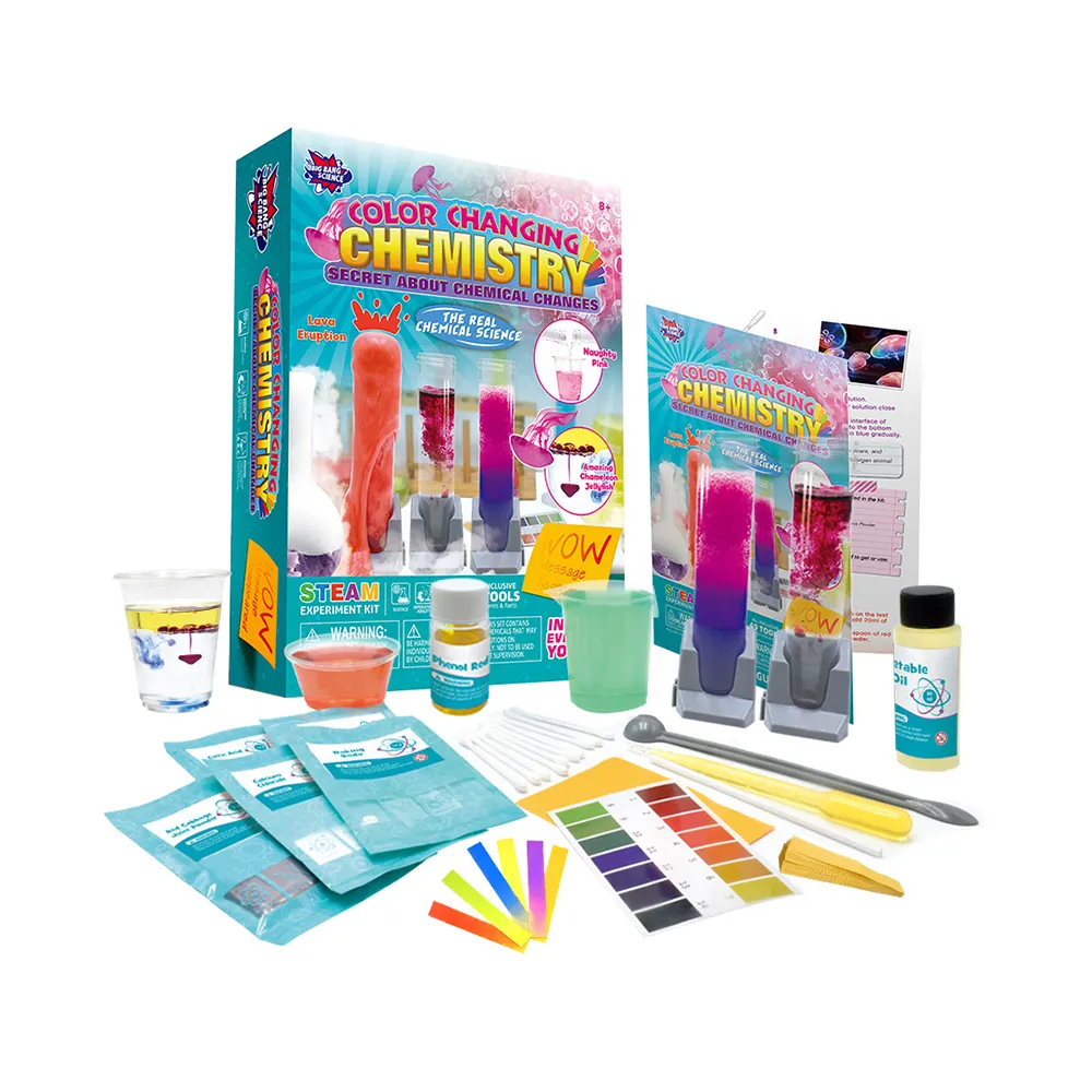 Giocattoli A vapore un divertente esperimento di chimica Set di giocattoli per Kit da imparare attraverso semplici attività di esperimento di chimica per 6 + bambini