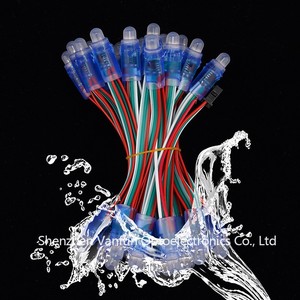 WS2811 RGB Полноцветный 15 мм светодиодный пиксельный световой модуль внутреннего и наружного использования IP68 5V 12V Максимальная мощность 0,3 W" - Product Image 6