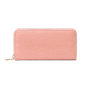 Nuevo 2025 alta calidad en relieve Color puro patrón de piel de serpiente Pu Faux señoras carteras embrague - Product Image 5
