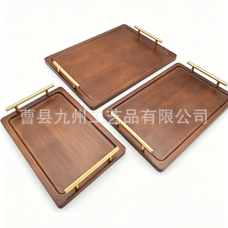 Small size bamboo bag with handle, 30*19*1.5 cm