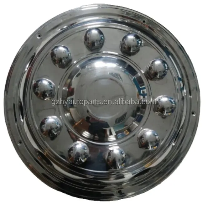 size22.5inch hubcap for truck bus Front and rear wheel cover stainless steel wheel cover