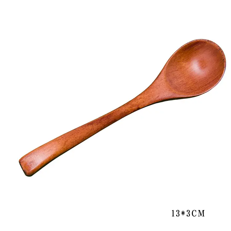 Colher de cozinha para crianças, venda no atacado de fábrica, laca velha, com cabo longo, colher envoltório, criativo, utensílios de cozinha, colher de sopa