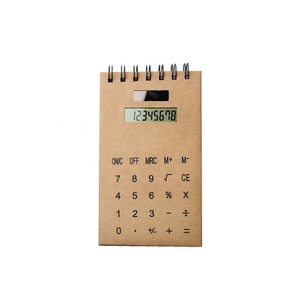 8 Digit Multifunzione Creativo Logo Personalizzato a Buon Mercato Solare Alimentato Notebook Oem Calcolatrice - Product Image 1