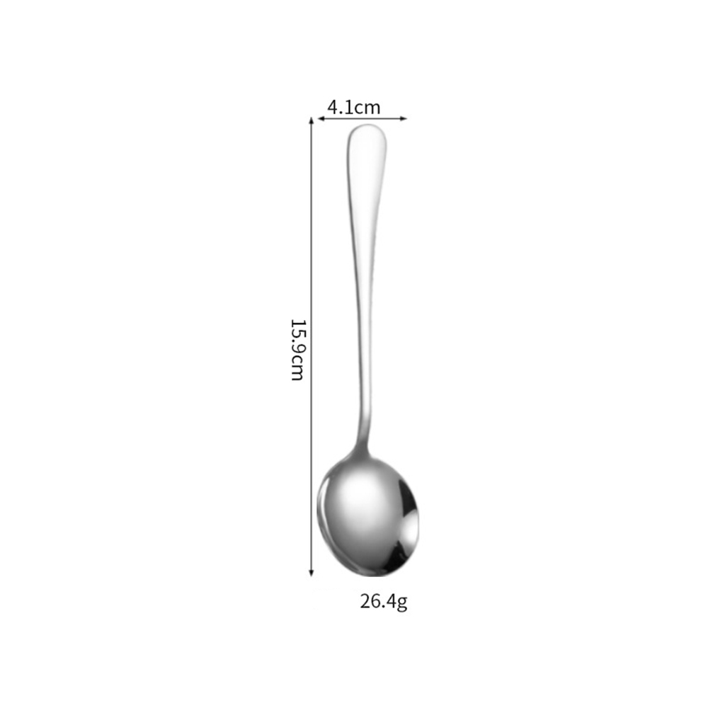 Silver- Dessert spoon- Round head