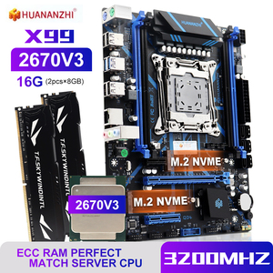 HUANANZHI X99 QD4 LGA 2011-3 XEON anakart kiti E5 2670 V3 ve 4*8G DDR4 RECC bellek Combo seti ile - Product Image 4
