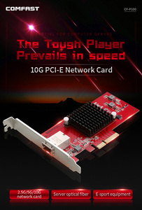 2025 COMFAST CF-P100游戏10gbps PCIE网卡，适用于台式机RJ45端口以太网适配器 - Product Image 2