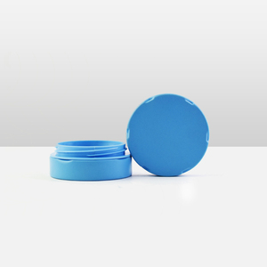 Mini kleine benutzer definierte Tee runde quadratische Folie Metall kinder sichere Süßigkeiten Kuchen Spielkarte blaue Blechdose Verpackung mit Fenster für Tee