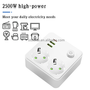 Extensión de toma de corriente universal con enchufe múltiple y puertos USB Solución eléctrica de alta calidad para el hogar y la Oficina - Product Image 4