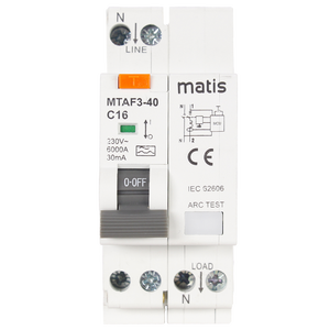 2P 6 ~ 40A 230V arco guasto interruttore arco dispositivo di rilevamento guasti arco protezione arco guasto - Product Image 2