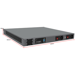 BKHD Customized Redundant Hardware Power Supply 1U Chassis Firewall Server Router Support 4*SFP I3 I5 I7 I9 13-14th Gen - Product Image 4