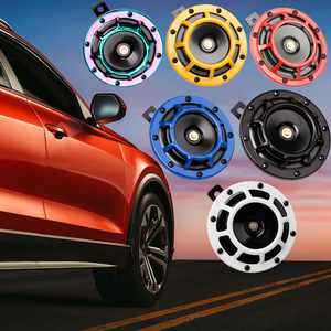 TZ-212 otomatik bocina 12v disk süper Loud blast çift tonlu yüksek ve düşük Metal elektrikli araba ızgarası boynuz - Product Image 1