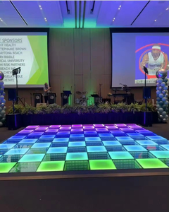 Outdoor Waterproof Abyss Infinity Mirror DJ LED Digital Dance Floor <strong>Programming</strong> Led Light Sign for Wedding Party Event Stages - Product Image 4
