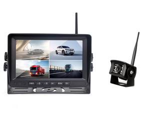 Cámara de monitoreo de marcha atrás inalámbrica 7 pulgadas de alta definición 720P Digital inalámbrico AHD pantalla retrovisor Kit de sistema de marcha atrás