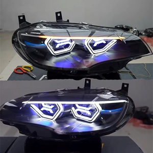 2009-2013 BMW X5 X6 E70 E71 için modifiye OSS far LED far RGB X işık özel farlar ile iki renkli anahtarlama DRL - Product Image 2