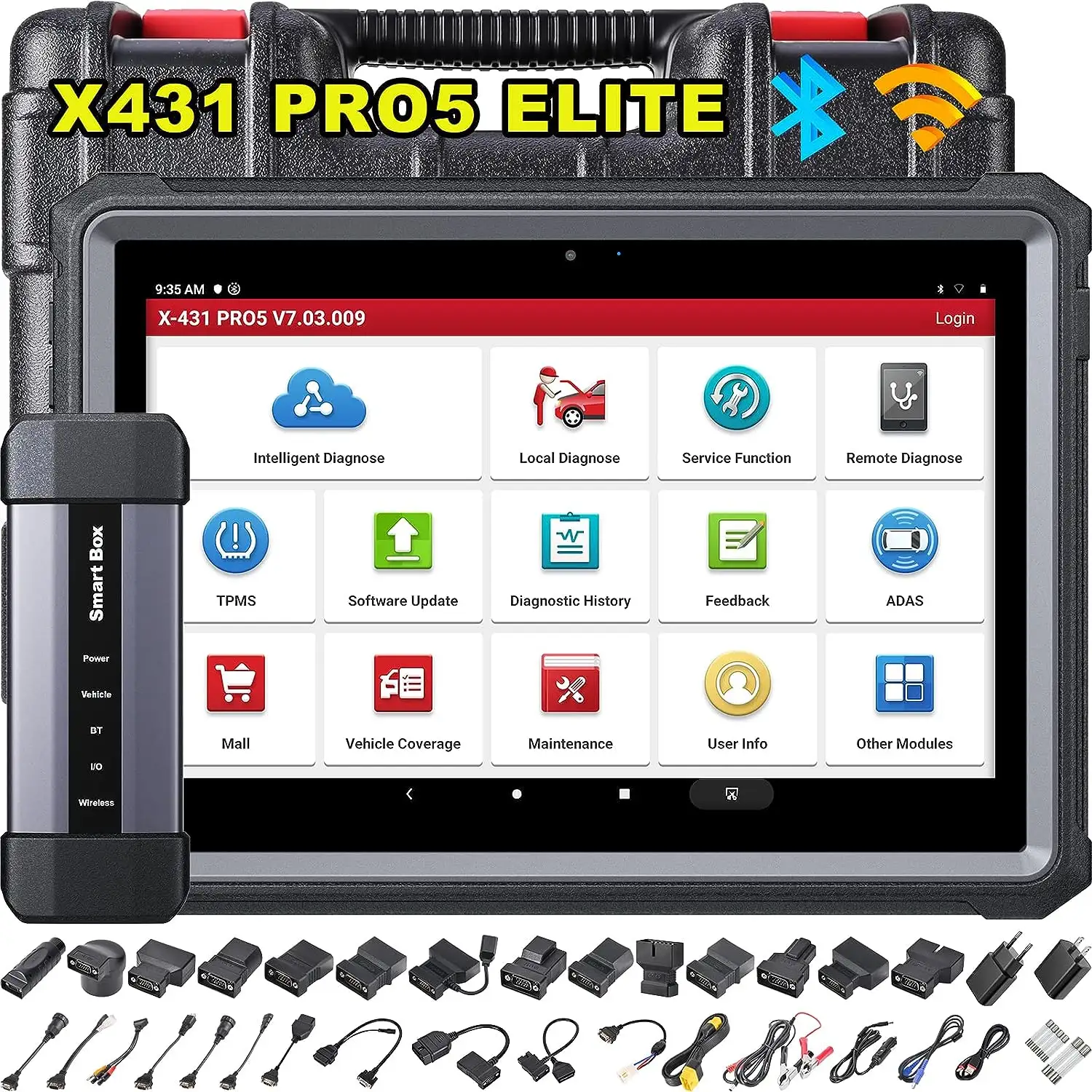 Nouveau lancement X431 Pro5 X-431 Pro 5 Obd2 2 ans de mise à jour gratuite Ecu programmeur de voiture ordinateurs de codage outil de Diagnostic de Scanner automobile