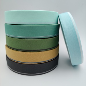 Wholesale <strong>Customized</strong> Pattern <strong>Color</strong> Jacquard <strong>Elastic</strong> Band Webbing Straps Custom <strong>Elastic</strong> Tape for Men's Underwear Waist - Product Image 1