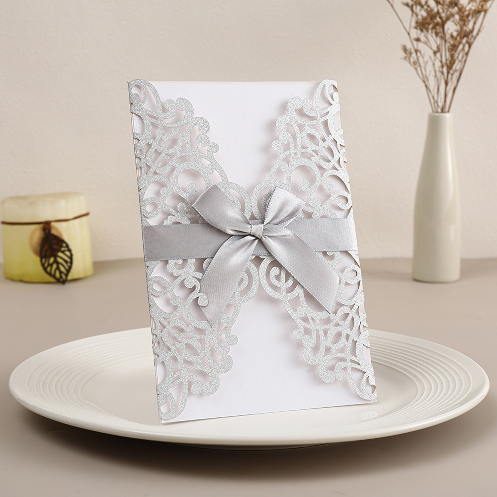 Gray hollowed-out bow