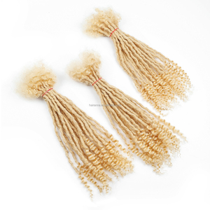 100% Handmade Loc Extens Hair Locks Dreadlocks Cheveux Humains Boho Soft Deep Goddess Locs Extensions for Woman - Product Image 1