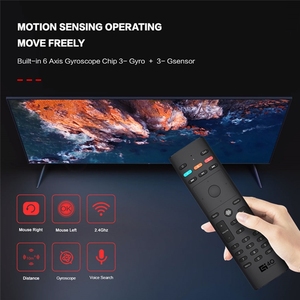 G40S 2,4G voz Air mouse Botones Numéricos giroscopio de 6 ejes control remoto TV Box usando batería AAA IR aprendizaje remoto - Product Image 4