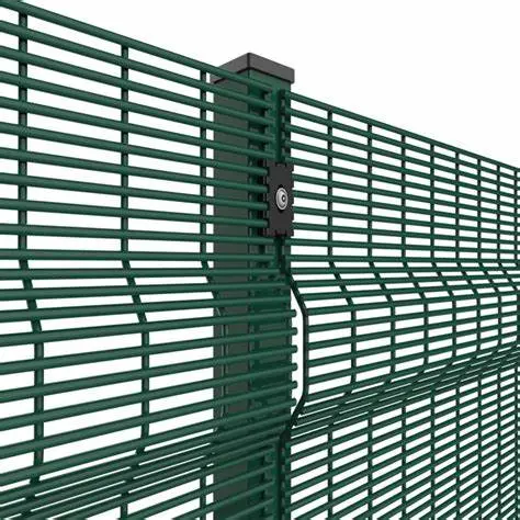 Clôture haute sécurité panneaux galvanisés Clearview 358 clôture vue claire clôture anti-montée